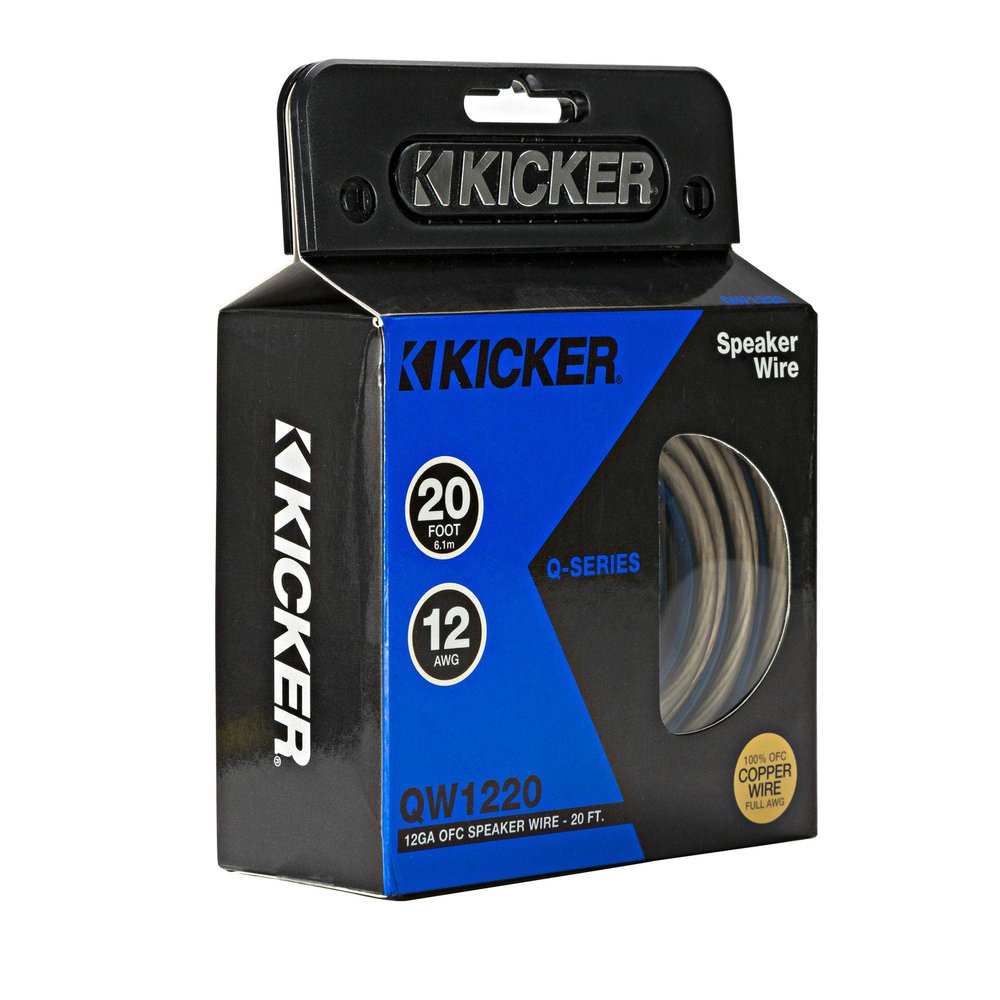 KICKER 46QW1220 Q-Series 12AWG Speaker Wire, 20 FT