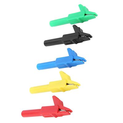 Fully Insulated Plug in Clips, 15A/300V for 4mm Banana Plug, 5Pcs Copper Clips, Safe and Reliable for High Performance Connections