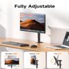 Bracwiser Single Fully Adjustable Monitor Arm Stand Mount Fits One Screen 13-32 inch 22lbs for Monitor Computer Screen 13 15 17 19 20 22 23 24 26 27 30 32 inch VESA 75 100 (MD7401) view 4