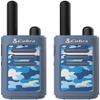 Cobra HE150 B - Kid Friendly Walkie Talkies - 16-Mile Range, 2 Channels Two-Way Radio Set, Blue (2-Pack) view 1