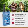 Cobra HE150 B - Kid Friendly Walkie Talkies - 16-Mile Range, 2 Channels Two-Way Radio Set, Blue (2-Pack) view 3