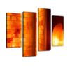 Glowing Salt lamp and Himalayan Salt Bricks Canvas Wall Art Hanging Paintings Modern Artwork Abstract Picture Prints Home Decoration Gift Unique Designed Framed 4 Panel view 1