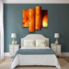 Glowing Salt lamp and Himalayan Salt Bricks Canvas Wall Art Hanging Paintings Modern Artwork Abstract Picture Prints Home Decoration Gift Unique Designed Framed 4 Panel view 2