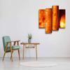 Glowing Salt lamp and Himalayan Salt Bricks Canvas Wall Art Hanging Paintings Modern Artwork Abstract Picture Prints Home Decoration Gift Unique Designed Framed 4 Panel view 3
