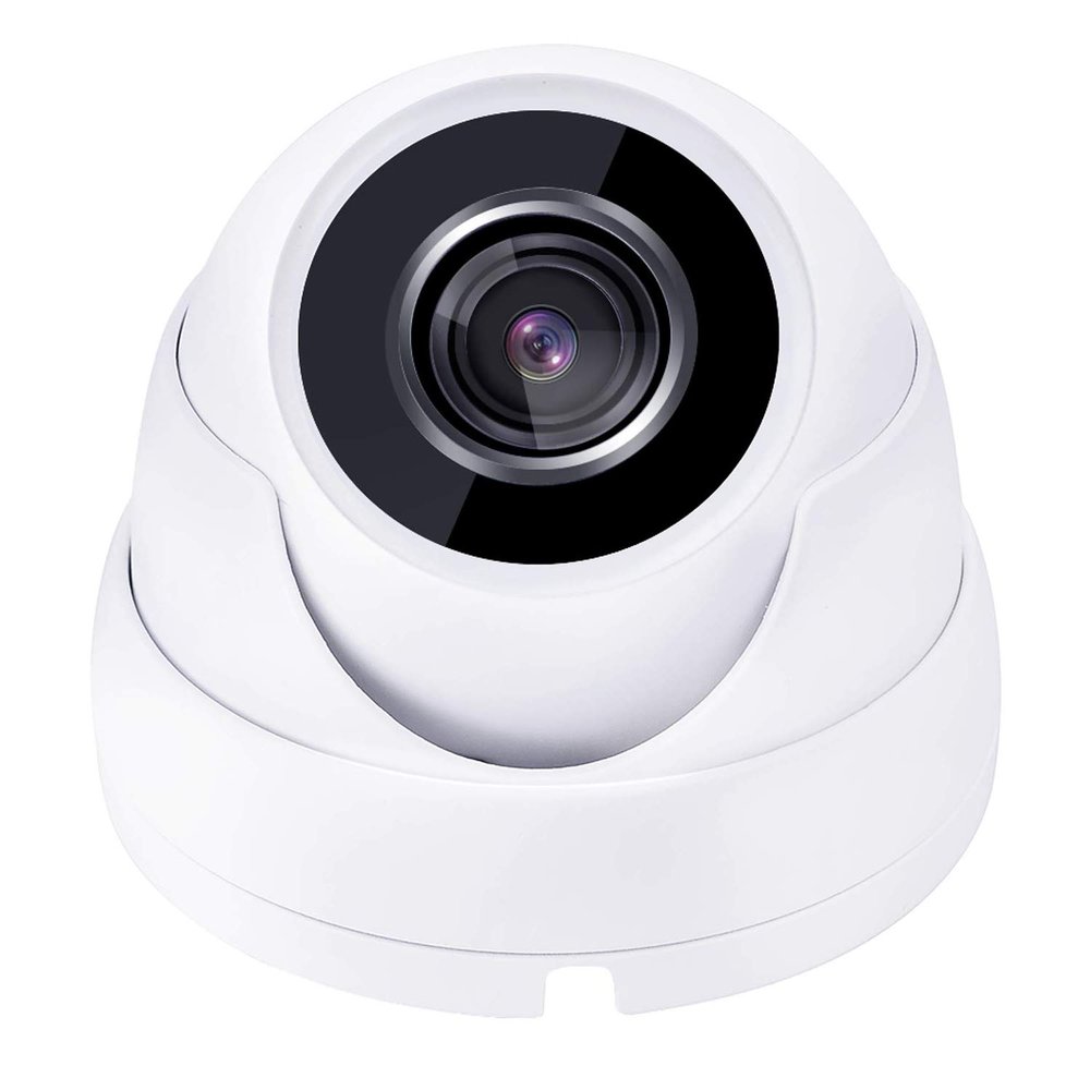 101AV 2MP 4in1 TVI/AHD/CVI/CVBS 2.8mm Fixed Lens Surveillance Dome Camera DWDR OSD menu Indoor Outdoor for CCTV DVR Home Office Surveillance Security (White) (1 Pack)