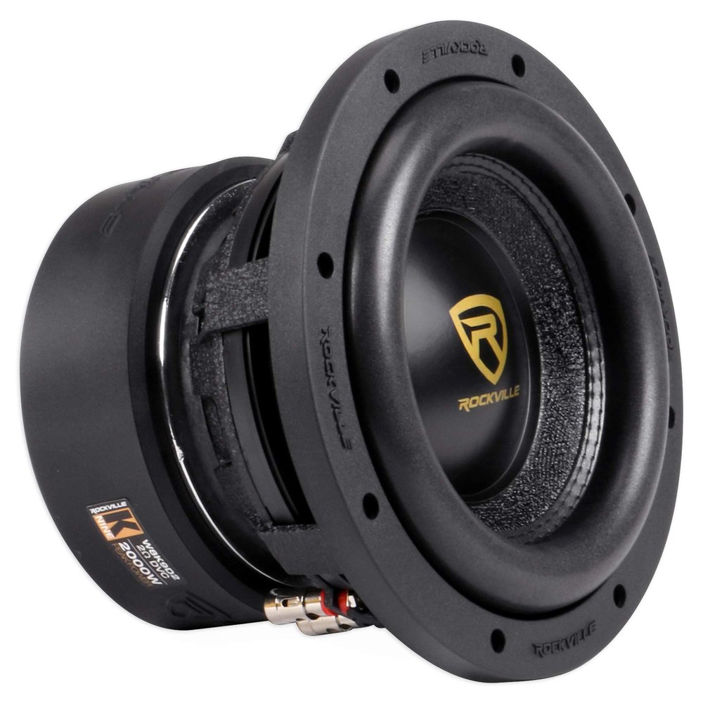 Rockville W8K9D2 8" Inch 2000W Car Audio Subwoofer Dual 2-OHM Sub CEA Compliant