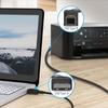 ABLEGRID 6ft USB Cord Cable Lead Wire for Epson Workforce WF2760 WF-3720 WF-7610 Printer view 4