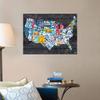 CANVAS ON DEMAND USA License Plate Map Wall Decal, Car Artwork view 4