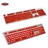 104 Keys Blank Non Printed Transparent Keycaps Backlit Keycap ANSI Layout OEM Profile for Cherry MX Mechanical Keyboard (Blue) view 3