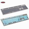 104 Keys Blank Non Printed Transparent Keycaps Backlit Keycap ANSI Layout OEM Profile for Cherry MX Mechanical Keyboard (Blue) view 4