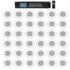Rockville RCS180-6 180 Watt 6 Zone 70v Commercial/Restaurant Amplifier/Bluetooth Bundle with (36) JBI CSS8008 8" Commercial 70V/100V 5w Ceiling Speaker 4 Restaurant/Bar/Cafe view 1