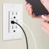 SuperInk 10 Pack UL Certificated Type C & Type A 5.8A 5V USB Wall Outlets 15A Tamper Resistant Receptacle Wall Plate Charger Adapter AC Power White Socket for USB Charging Sync Data cable Easy Install view 3