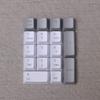 17 Keys Numeric Keypad PBT Dyeing Sublimation Numpad Keycaps OEM for Cherry MX Gaming Mechanical Keyboard (Top Printed-White Gray) view 1