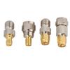 F to SMA Adapter Coaxial Connector, Brass Plated RF Adapter for Ham Radio CB Radio DAB Antenna 4 Pack view 2