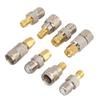 F to SMA Adapter Coaxial Connector, Brass Plated RF Adapter for Ham Radio CB Radio DAB Antenna 4 Pack view 4
