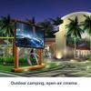 ASHATA 60 Inch 16:9 HD 4K Portable Foldable Projection Screen, Non Crease Projector Movies Screen Support Double Sided Projection for Home Office Cinema Indoor Outdoor view 3