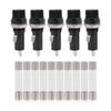 Qiilu Screw Holder Socket, Electrical Panel Mounted Holder Socket for 6 * 30 Glass AC 125V 15A / 250V 10A (5pcs) view 1