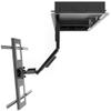 Kanto Articulating TV Wall Mount for 46 to 80" Television Displays Plus 6ft Kubicle Aux Cable Bundle view 4