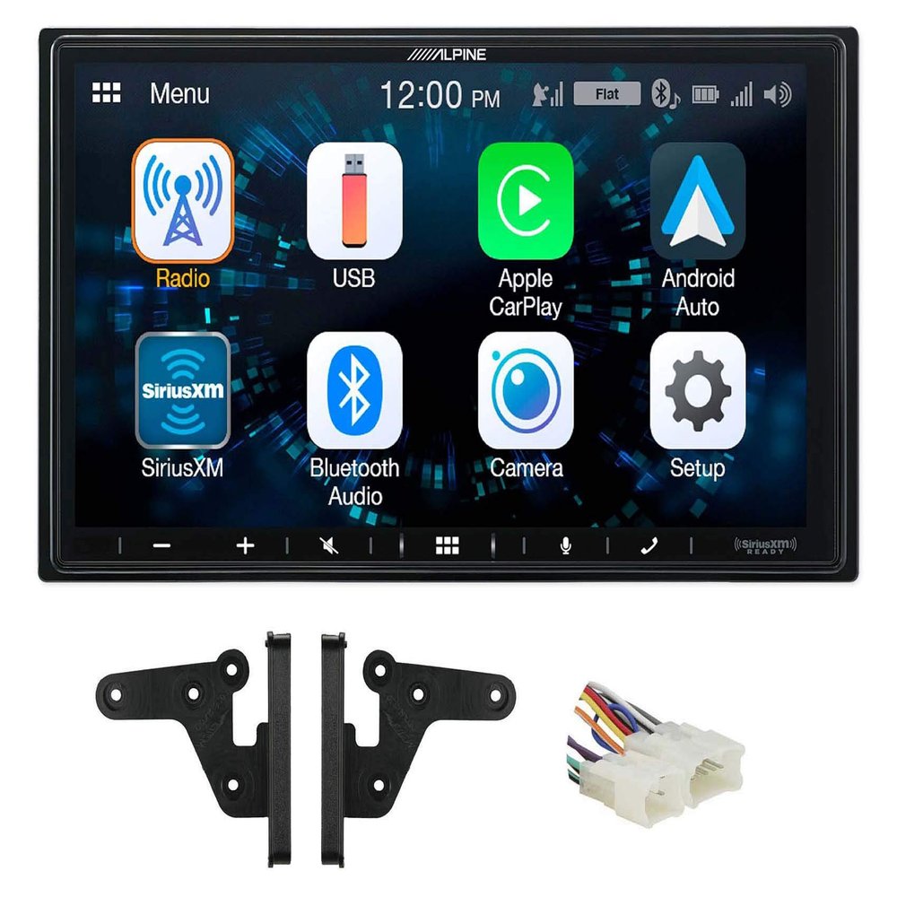 Alpine 7 Receiver Bluetooth w/Carplay/Android For 2013 Toyota Highlander