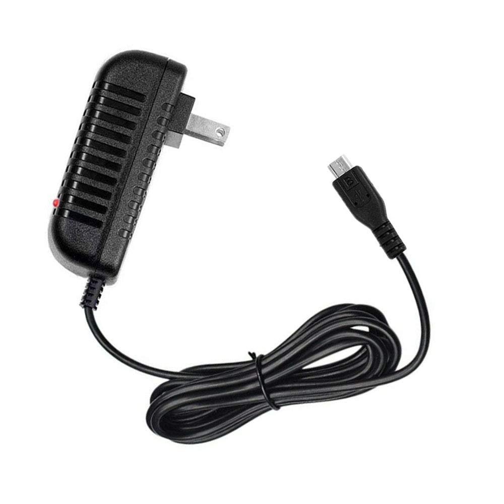 1A AC-DC Home Wall Power Charger Adapter Cord for Ematic Tablet FunTab Pro FTABU, 5 Feet, with LED Indicator