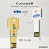 Possibox Custom Key Shaped USB Flash Drive 16GB Customized with Your Logo - as Promotional Gift Bulk 400 Pack view 2