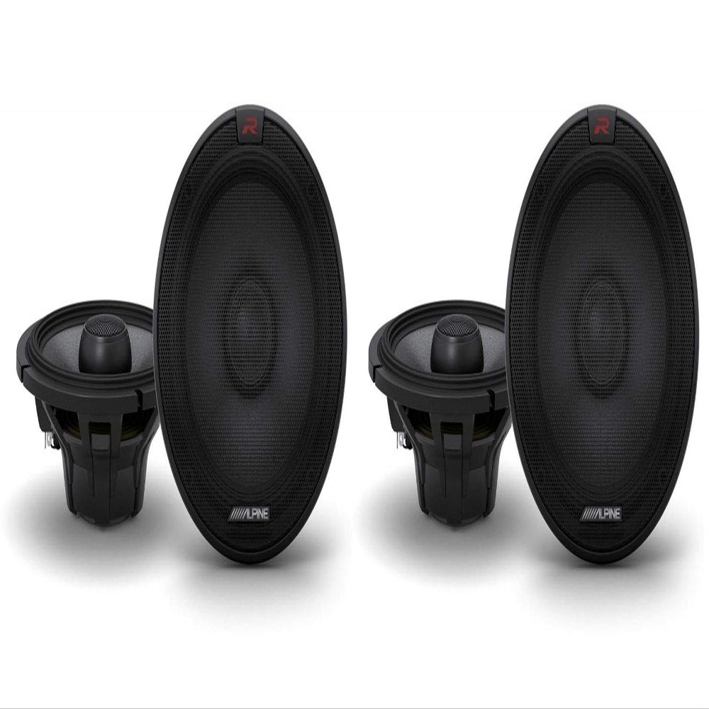 Alpine (4) R-S65.2 300 Watt 6.5" Car Audio Coaxial 2-Way Speakers