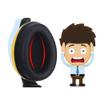 GIEA Earmuffs Child Safety Earmuffs Construction Child Safety Earmuffs Folding Headband Shooting Ear Protectors Safety GX-25 view 4