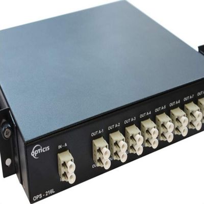Opticis OPS-216L Rack Mountable 2x16 (1x8, 2EA) LC Optical Splitter Fits DVFX-110-TR, M1-201DA-TR, M1-203D-TR and M1-3R2VI-DU Extenders; Operating Wavelength 1480 to 1625nm
