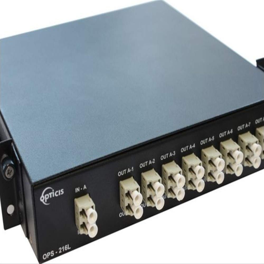Opticis OPS-216L Rack Mountable 2x16 (1x8, 2EA) LC Optical Splitter Fits DVFX-110-TR, M1-201DA-TR, M1-203D-TR and M1-3R2VI-DU Extenders; Operating Wavelength 1480 to 1625nm