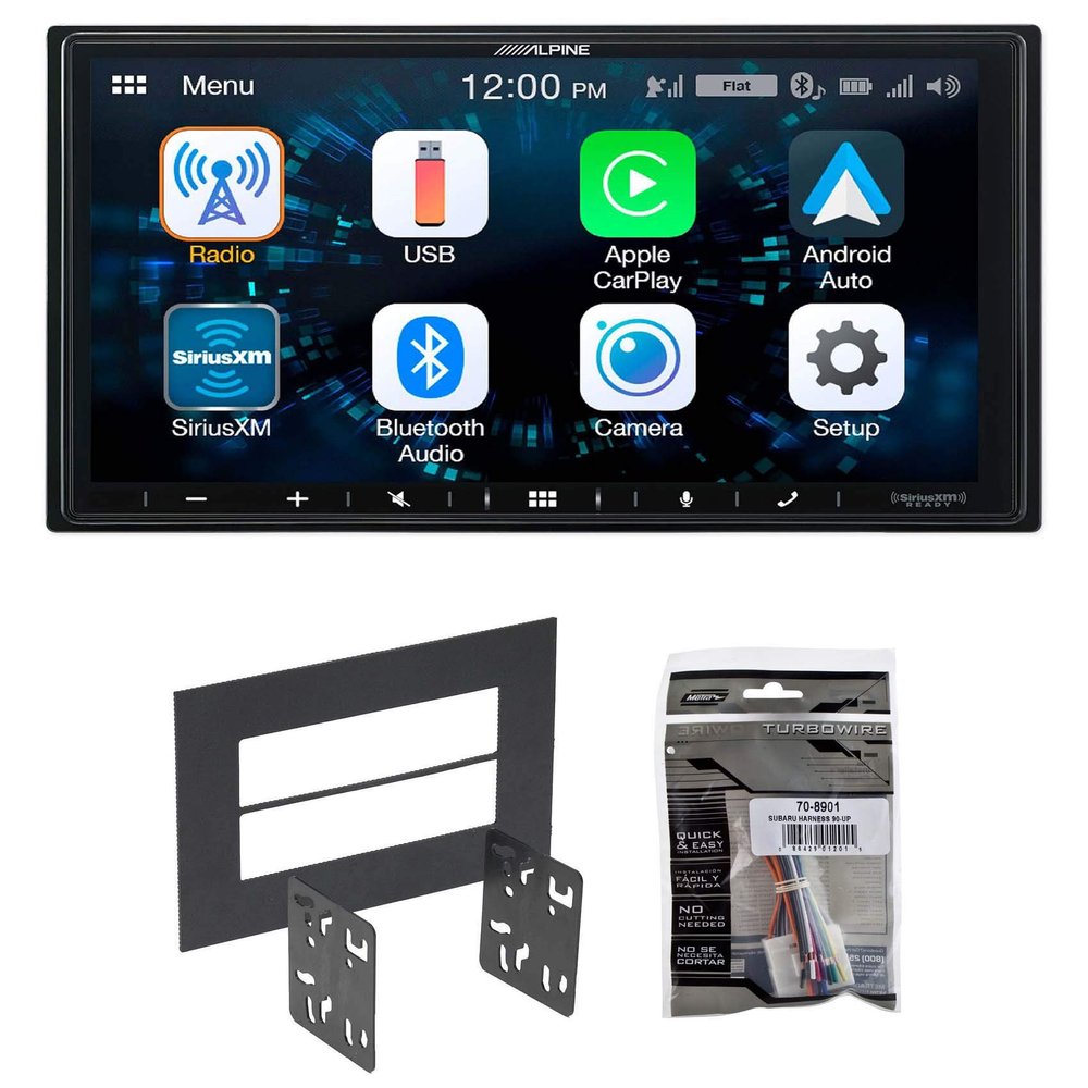 Alpine 7 Receiver Bluetooth w/Carplay/Android for 2005-08 Subaru Forester
