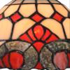 HT Tiffany Style Wall Light 9 Inch Wide Baroque Stained Glass Shade 1-Light Iron Alloy Base Traditional Handmade Lighting for Dining Room Living Room Bedroom Study Bedside view 3