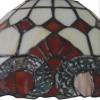 HT Tiffany Style Wall Light 9 Inch Wide Baroque Stained Glass Shade 1-Light Iron Alloy Base Traditional Handmade Lighting for Dining Room Living Room Bedroom Study Bedside view 4