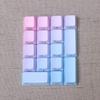 17 Keys Numeric Keypad PBT Dyeing Sublimation Numpad Keycaps OEM for Cherry MX Gaming Mechanical Keyboard (Side Printed-Blue Pink Gradient) view 1