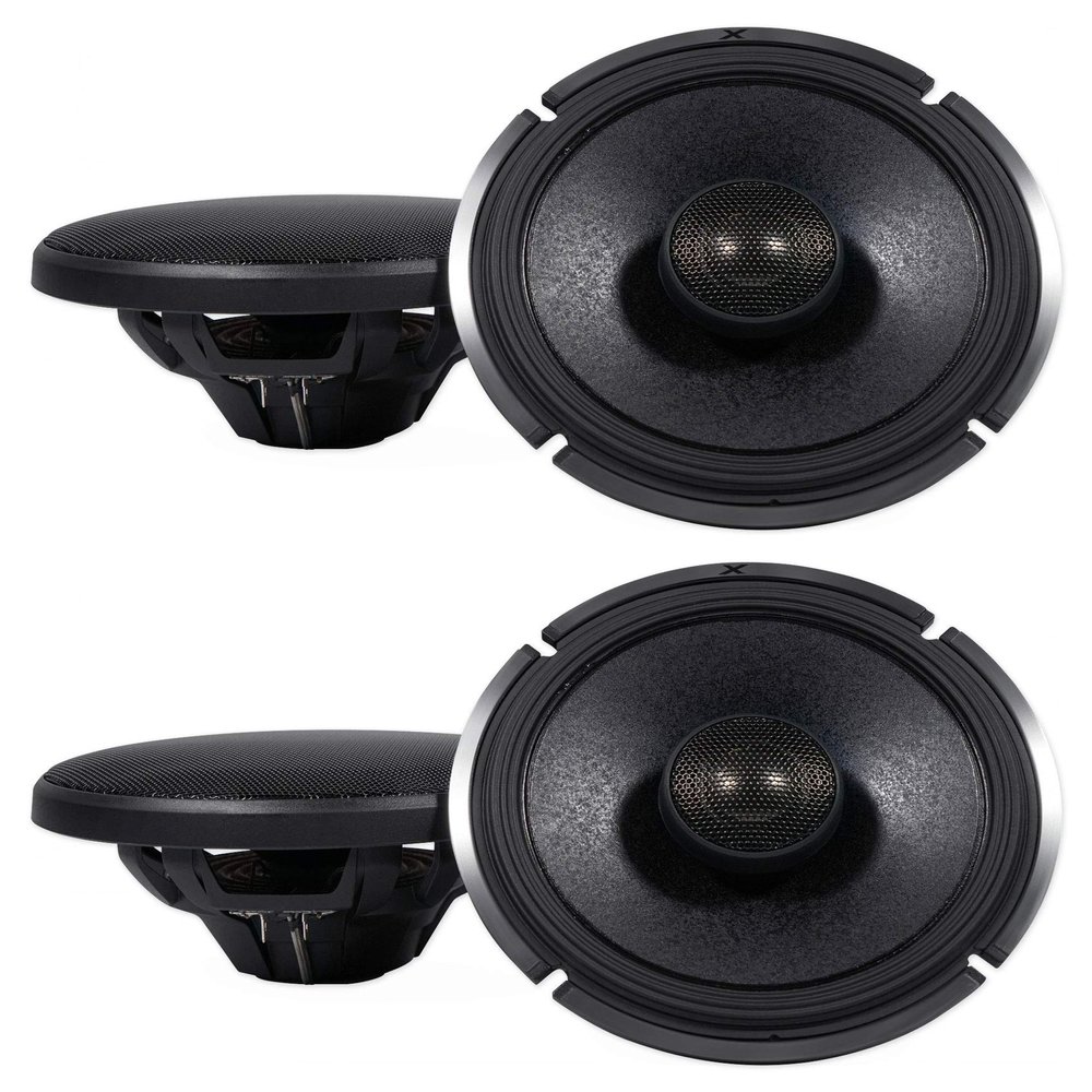 Alpine X-Series 6.5 Inch 330 Watt Coaxial 2-Way Car Audio Speakers 4-Pack, Two Pairs Included| X-S65