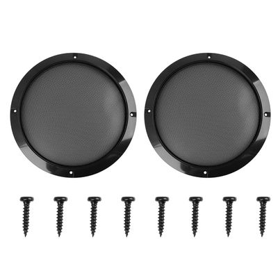 X AUTOHAUX 2pcs Grill Cover 8inch Mesh Protector Car Speaker Woofer Subwoofer Grill Black