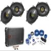 4 Kicker 46CSC684 CS68 6x8 450w Car Audio Speakers+4-Channel Amplifier+Amp Kit view 1