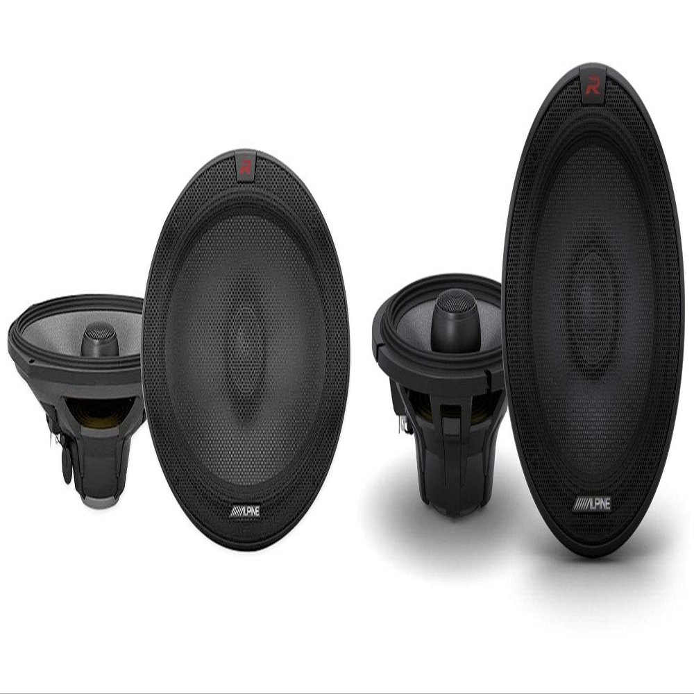 Alpine (2) R-S69.2 6x9 300w 2-Way Car Speakers+(2) R-S65.2 6.5" 300w Speakers