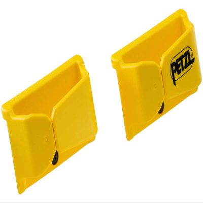 PETZL, 2 Lanyard Connector Holders Yellow, Lanyard Connector Holder (Pack of 2)