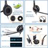 VoiceJoy Binaural Headset with Noise Cancelling Microphone with QD(Quick Disconnect),Compatible and Plantronics QD Quick Disconnect Connector view 4