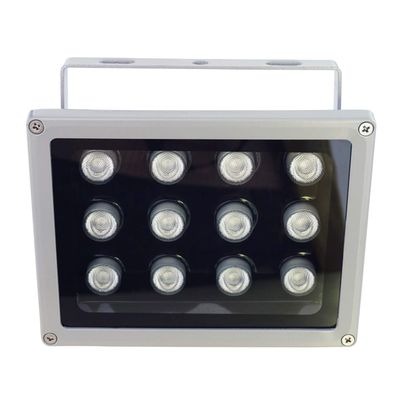 AUTENS IR Illuminator, 850nm 12-Led Wide Angle IP67 Waterproof Night Vision IR Infrared Light for IP Camera CCTV Analogue Security Surveillance Camera with 12V DC Power Adapter (60 Degree)