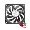 12V 2-Pin 80x80x10mm PC Computer CPU System Heatsink Brushless Cooling Fan 8010 view 1