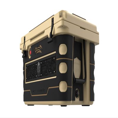 Wet Sounds Stealth SHIVR-55-TAN Audio Cooler Bundle - Black/Whiskey