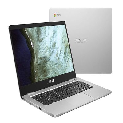 2021 New ASUS Chromebook 15.6" FHD 1080P Touchscreen with Intel Quad Core Pentium Processor N4200, 4GB RAM, 64GB SSD Storage, Webcam, 802.11AC WiFi, Bluetooth, USB3.1 Type-C, Google Chrome OS-Silver