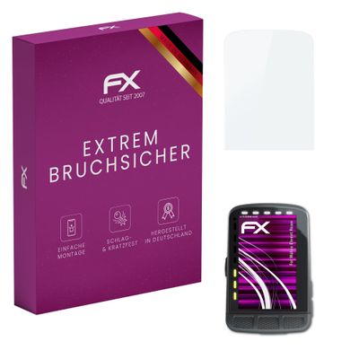 atFoliX Plastic Glass Protective Film compatible with Wahoo Elemnt Roam, 9H Hybrid-Glass FX Screen Protector