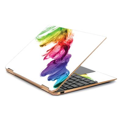 MightySkins Skin Compatible with HP Spectre x360 13.3" Gem-Cut (2019) - Rainbow Smoke | Protective, Durable, and Unique Vinyl Decal wrap Cover | Easy to Apply| Made in The USA