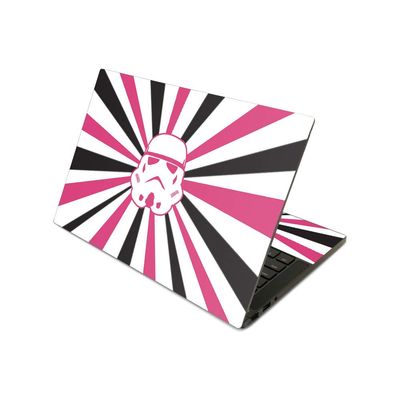 MightySkins Skin Compatible With Razer Blade Stealth 13.3" (2019) - Pink Star Rays | Protective, Durable, and Unique Vinyl Decal wrap cover | Easy To Apply, Remove, and Change Styles | Made in the USA