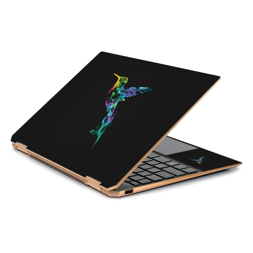MightySkins Skin Compatible with HP Spectre x360 13.3" Gem-Cut (2019) - Strange Smoke | Protective, Durable, and Unique Vinyl Decal wrap Cover | Easy to Apply| Made in The USA
