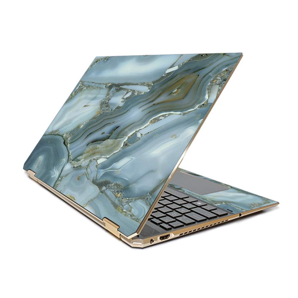 MightySkins Skin Compatible with HP Spectre x360 15.6" Gem-Cut (2019) - Crystal Rock | Protective, Durable, and Unique Vinyl Decal wrap Cover | Easy to Apply| Made in The USA