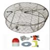 KUFA Stainless Steel Crab Trap with Zinc Anode & Accessory Kit (100' Lead Core Rope, Caliper,Harness,Bait Case & 14" Red/White Float) CT100+CEC3+ZIN1 view 1