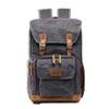 Allacki Waterproof Shock-Resistant Canvas Camera Bag Retro Style Travel Backpack (Blackgrey) view 1